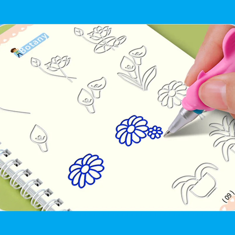 WonderWrite™ 4-in-1 Magic Copybook Set With Pen.
