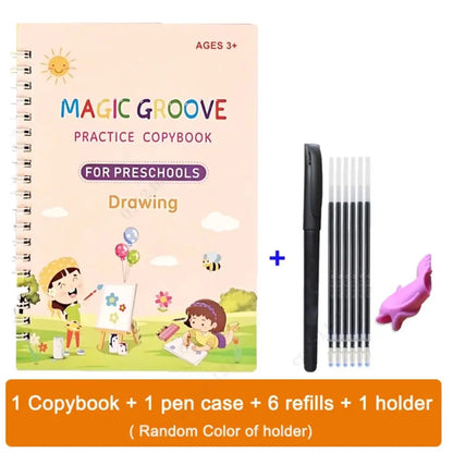 WonderWrite™ 4-in-1 Magic Copybook Set With Pen.
